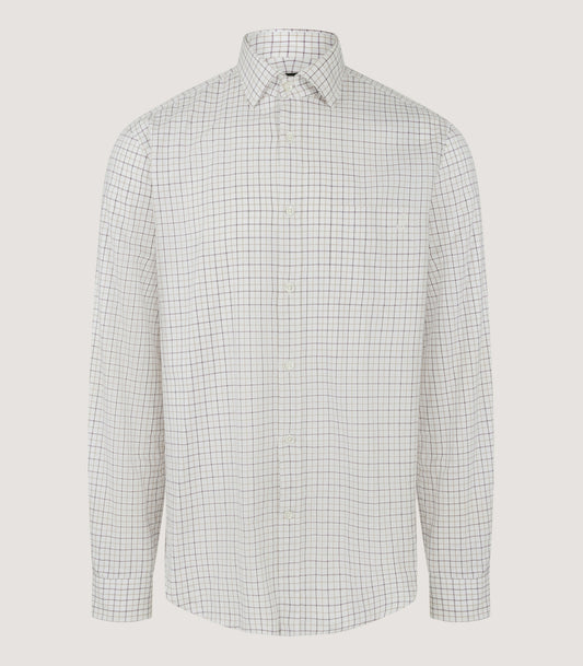 Men's Shooting Tattersall Shirt in Camel