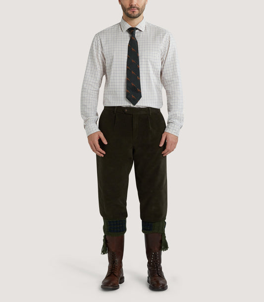 Men's Shooting Tattersall Shirt in Camel