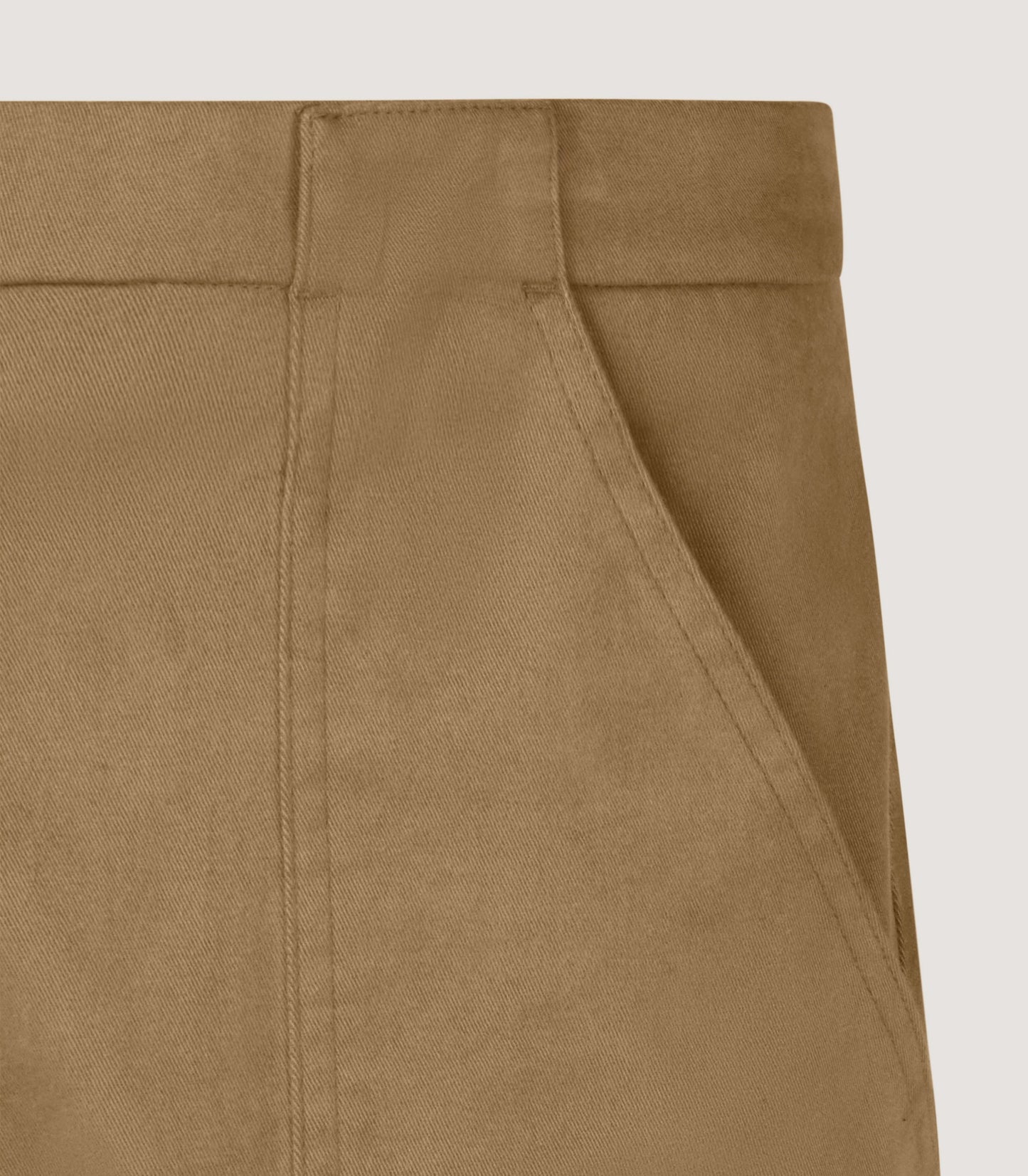Women's Cotton Patch Pocket Trousers in Jute
