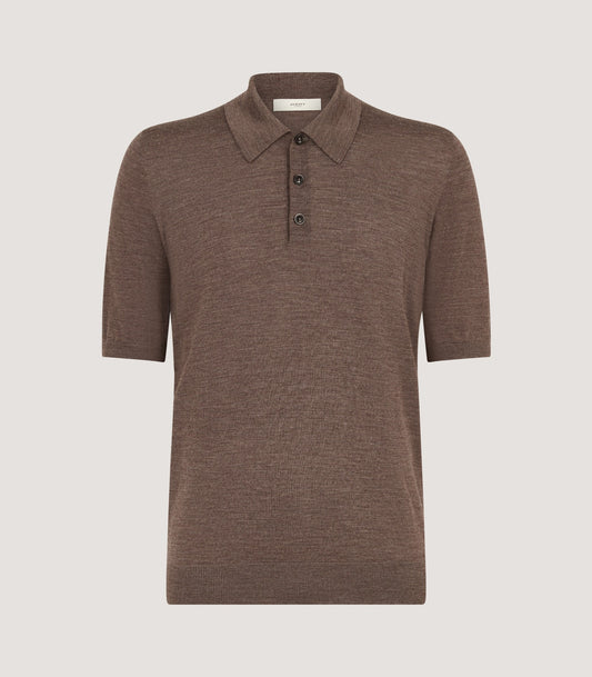 Men's Tantallon Short Sleeve Polo Shirt in Hazelnut