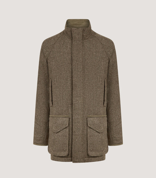 Men's Lightweight Tweed Field Coat in Acorn