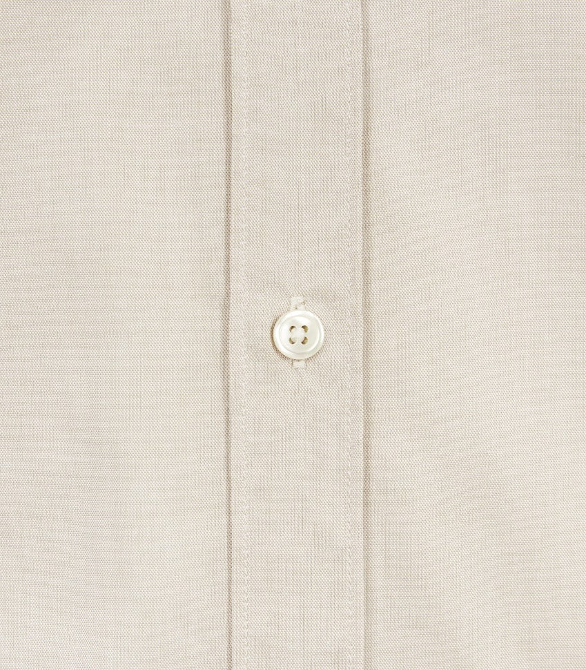 Men's Cotton Shirt in Stone