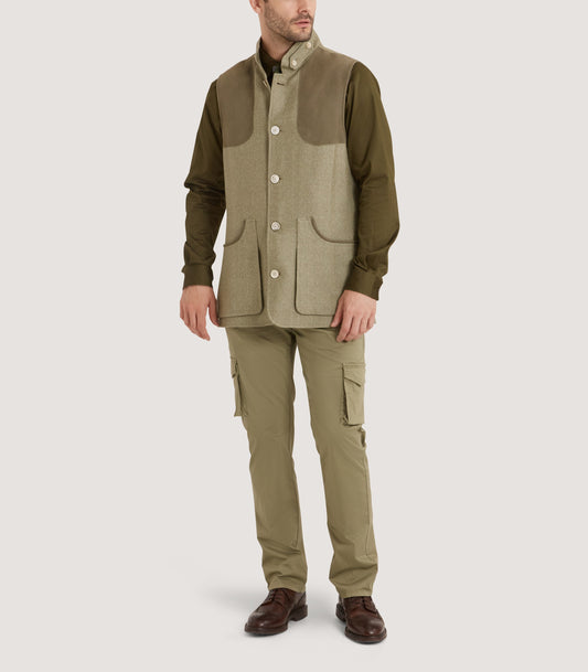 Men's Kalahari High Collar Vest in Sage