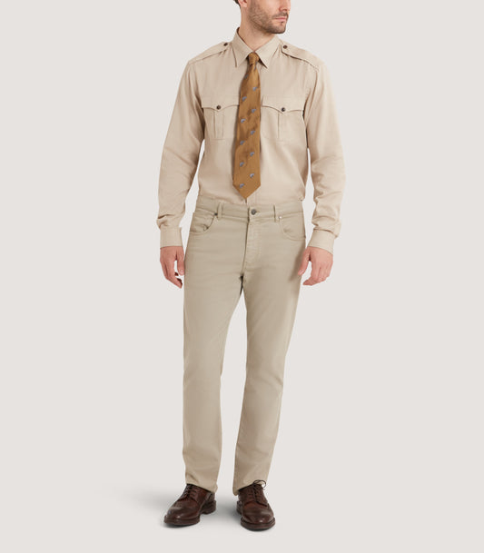 Men's Tencel Khartoum Shirt in Stone