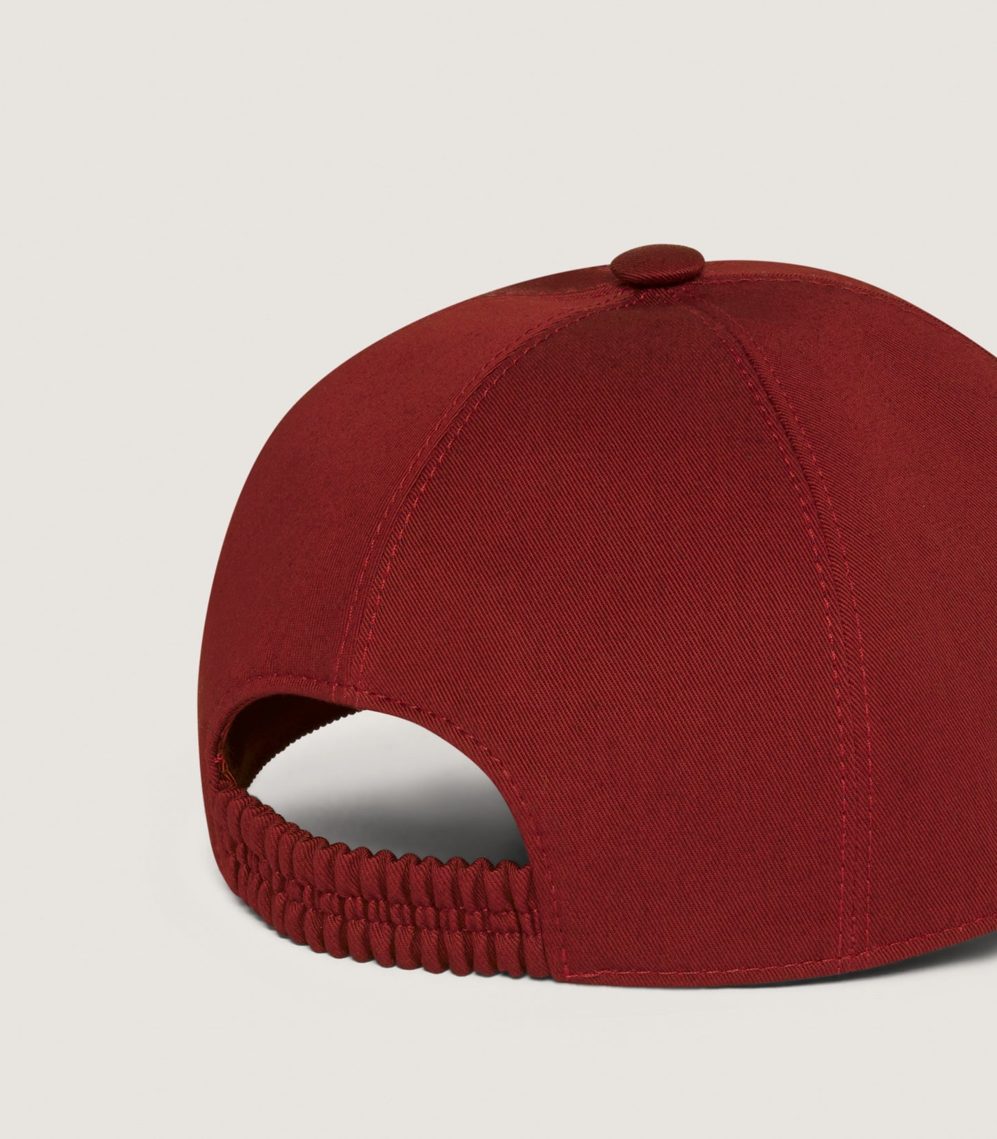 Brushed Cotton Baseball Cap in Audley Red