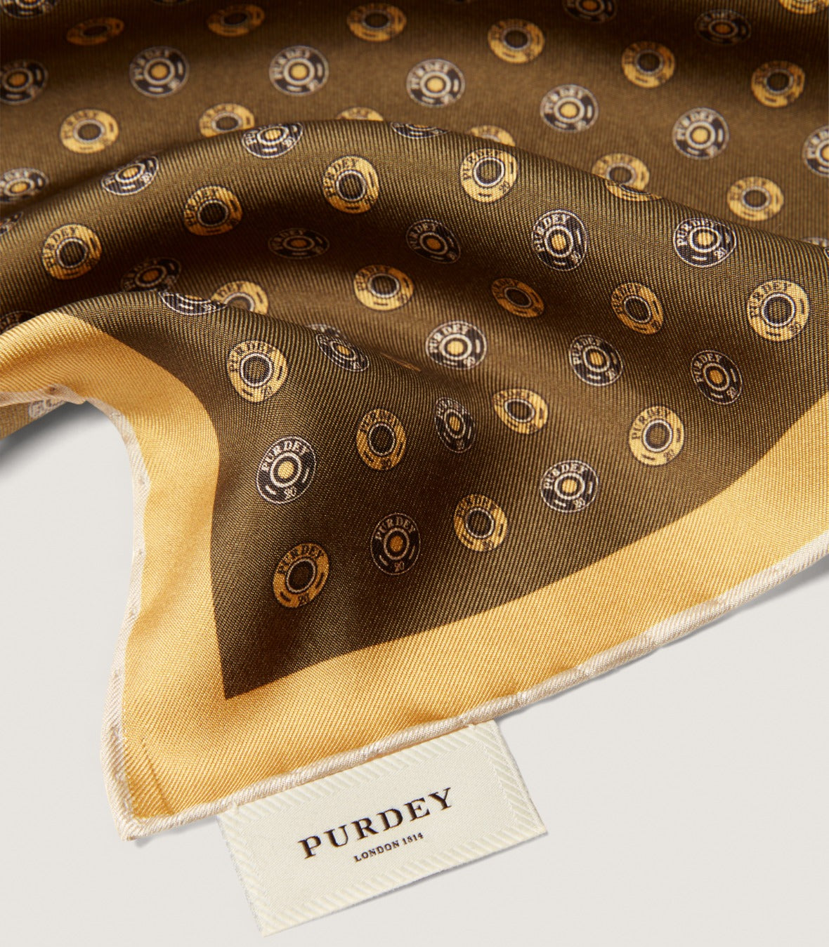 20 Bore Pocket Square in Loden