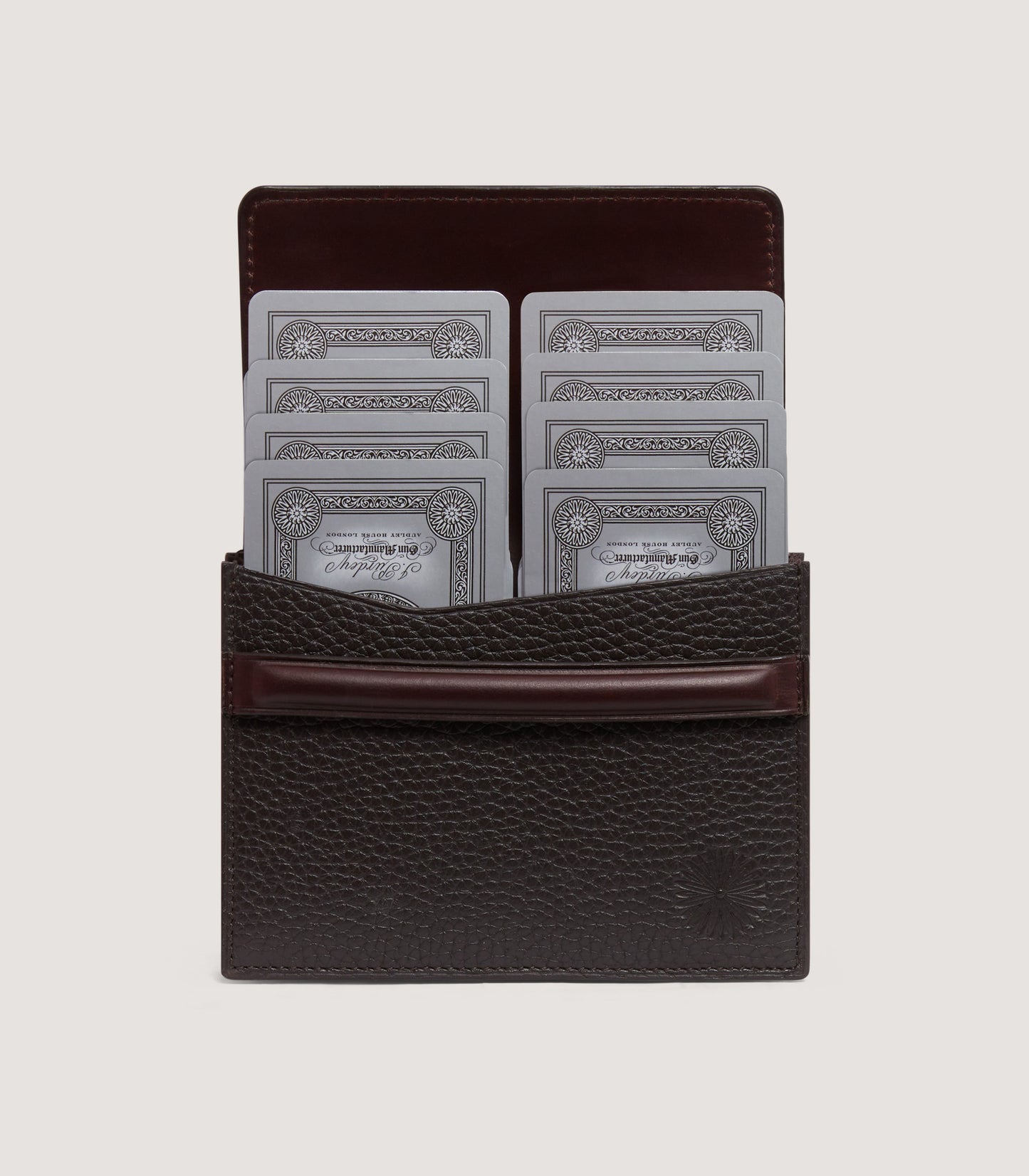 Double Card Set Leather Holder
