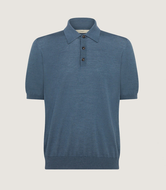 Men's Tantallon Short Sleeve Polo Shirt in Flax