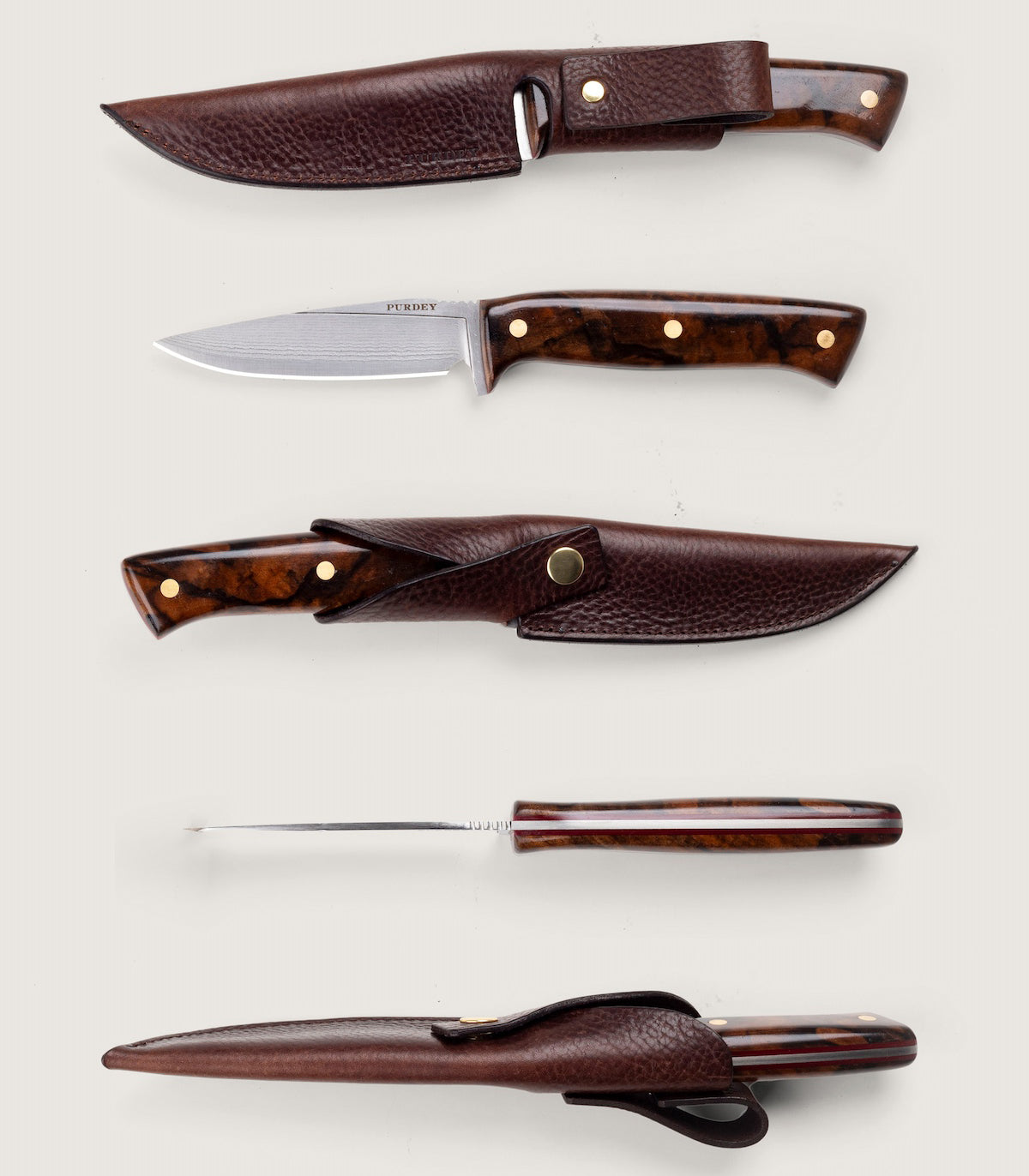 Coldharbour Hunter Knife - 4 inch In Walnut