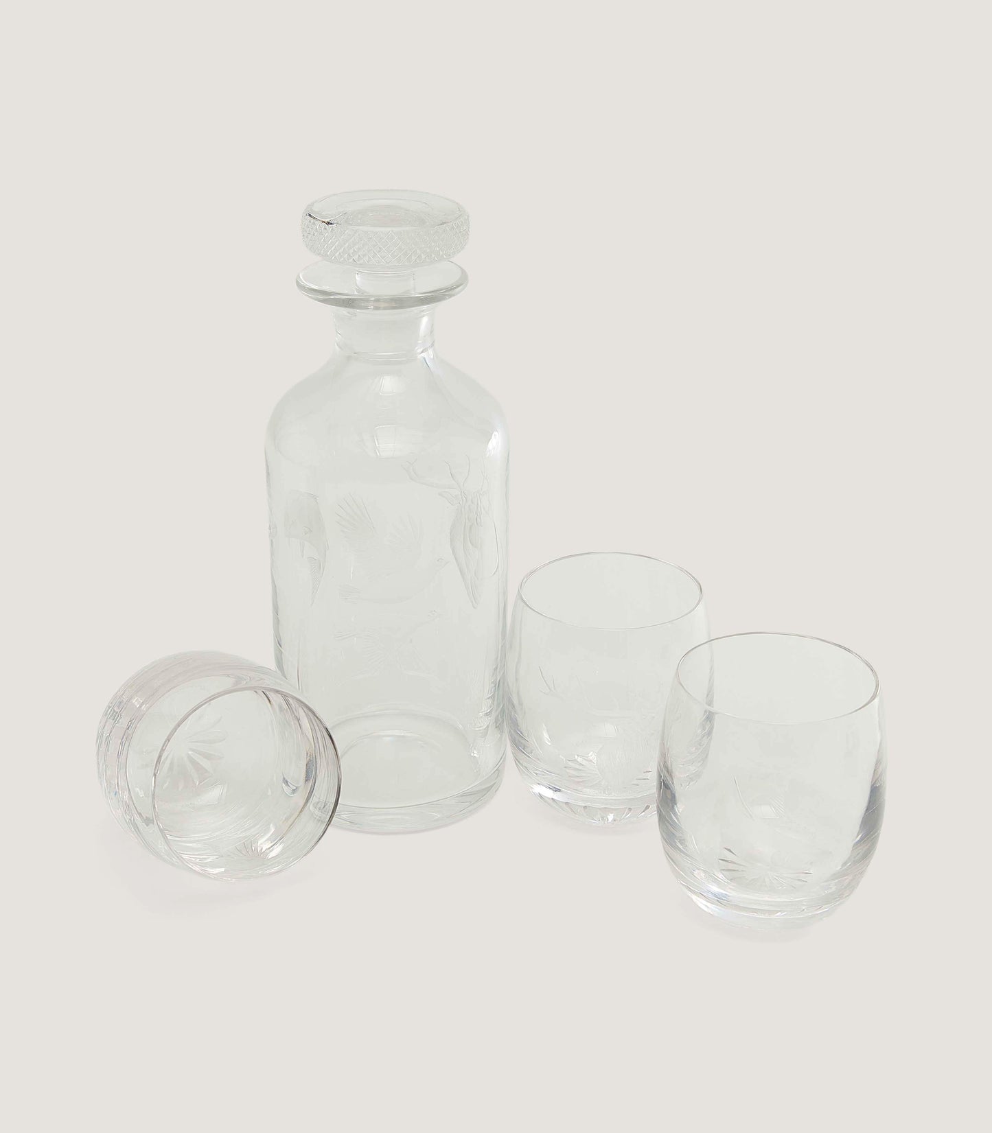 Copper Wheel Engraved Macnab Challenge Grouse Crystal Tumbler