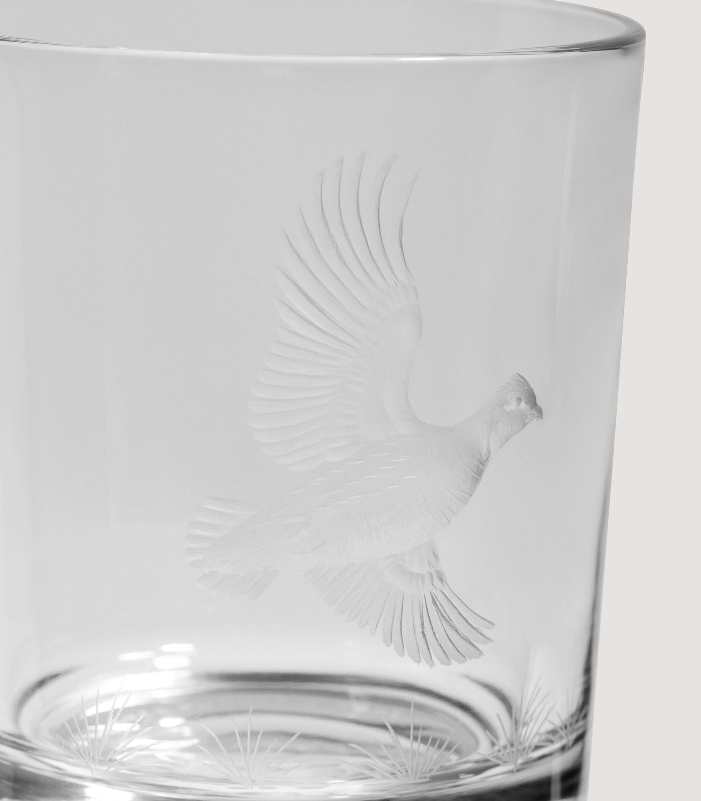 Crystal Tumbler - Bobwhite Quail