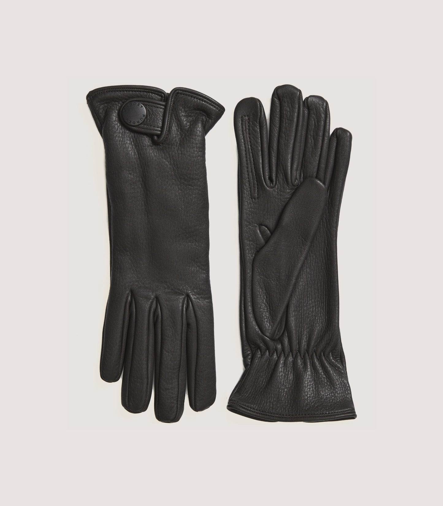 Men's Cashmere Lined Deerskin Sporting Gloves - Right Hand Trigger In Dark Brown