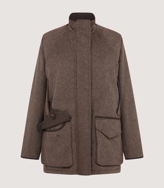 Women's Raglan Field Coat in Taupe