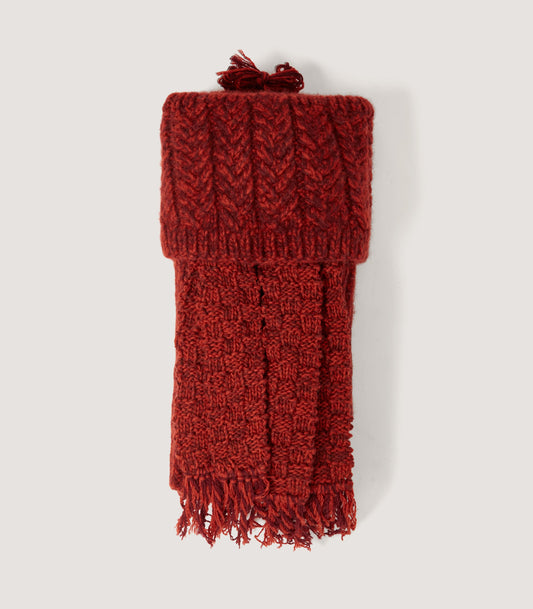 Pendower Cashmere Field Sock In Cinnamon