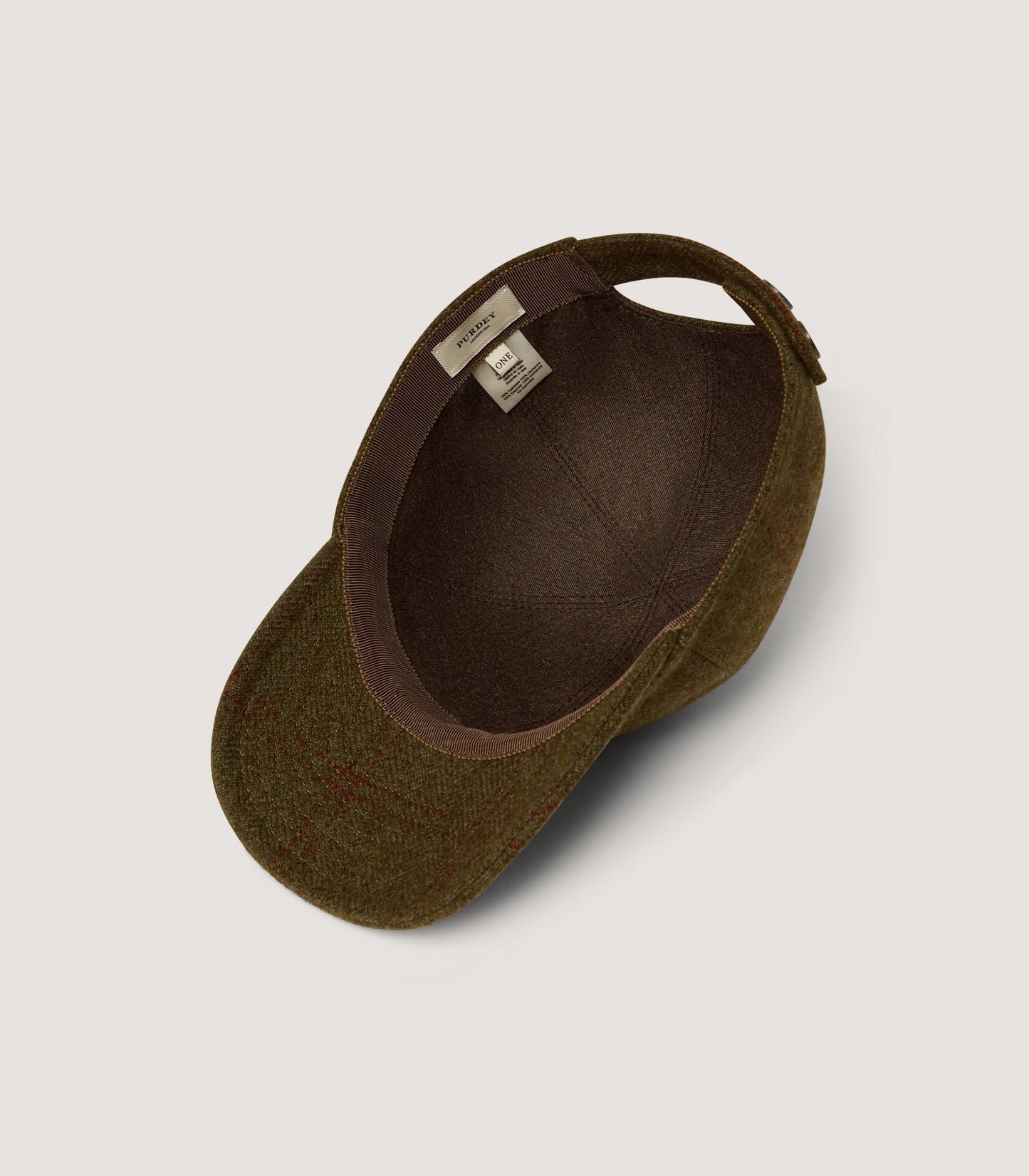 Cashmere Mix Tweed Baseball Cap in Legerwood