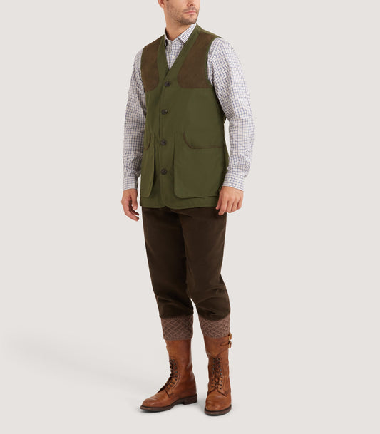 Men's Dawson Lightweight Shooting Vest in Dark Green