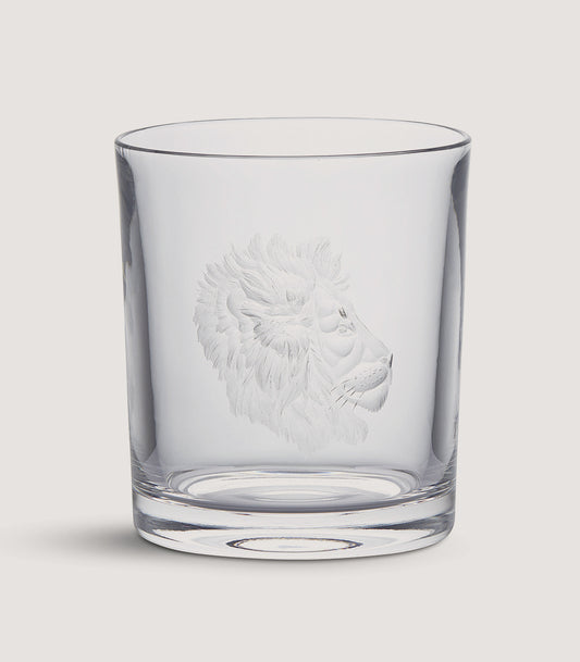 Big Five Crystal Tumbler - Lion