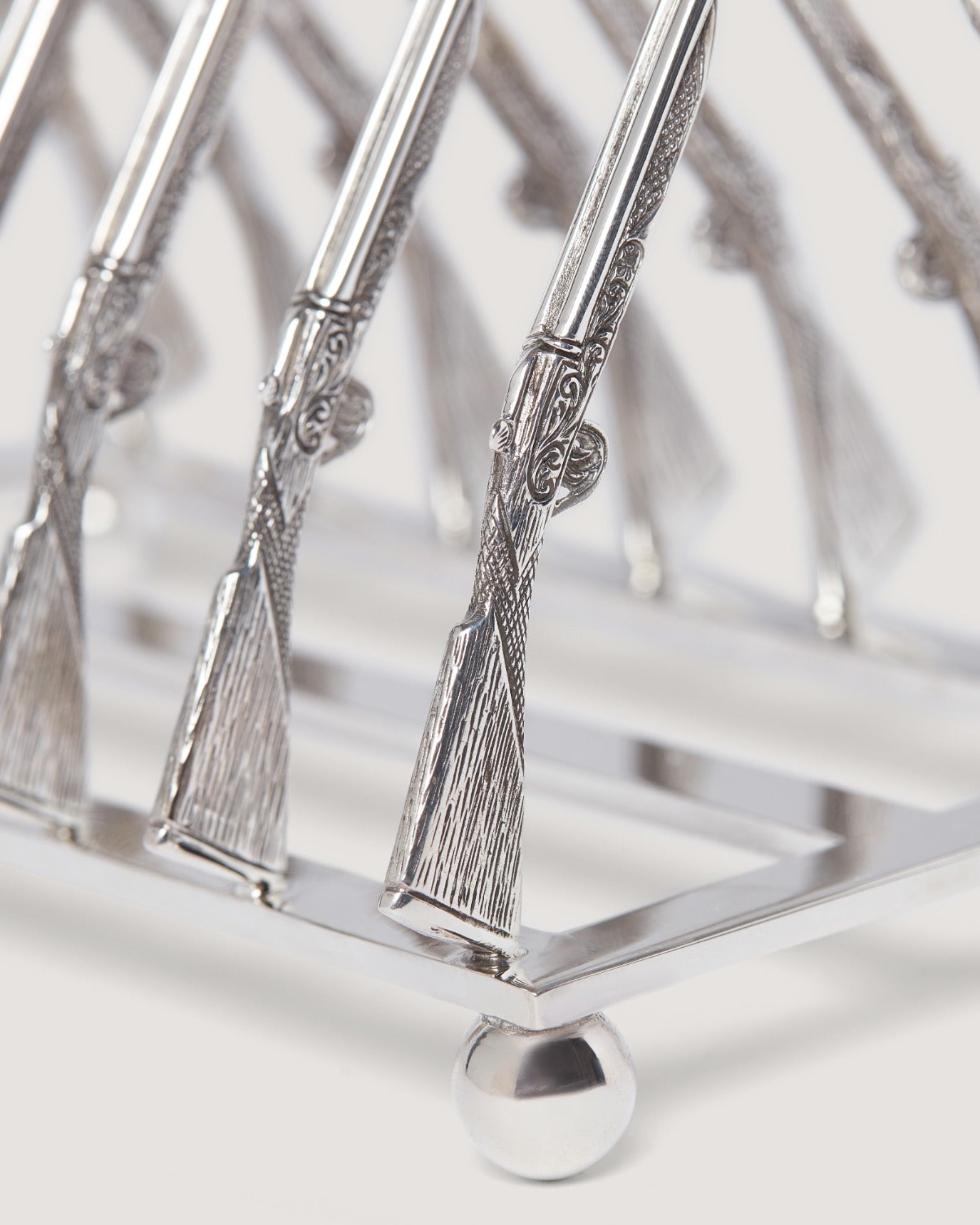Silver Toast Rack In Silver