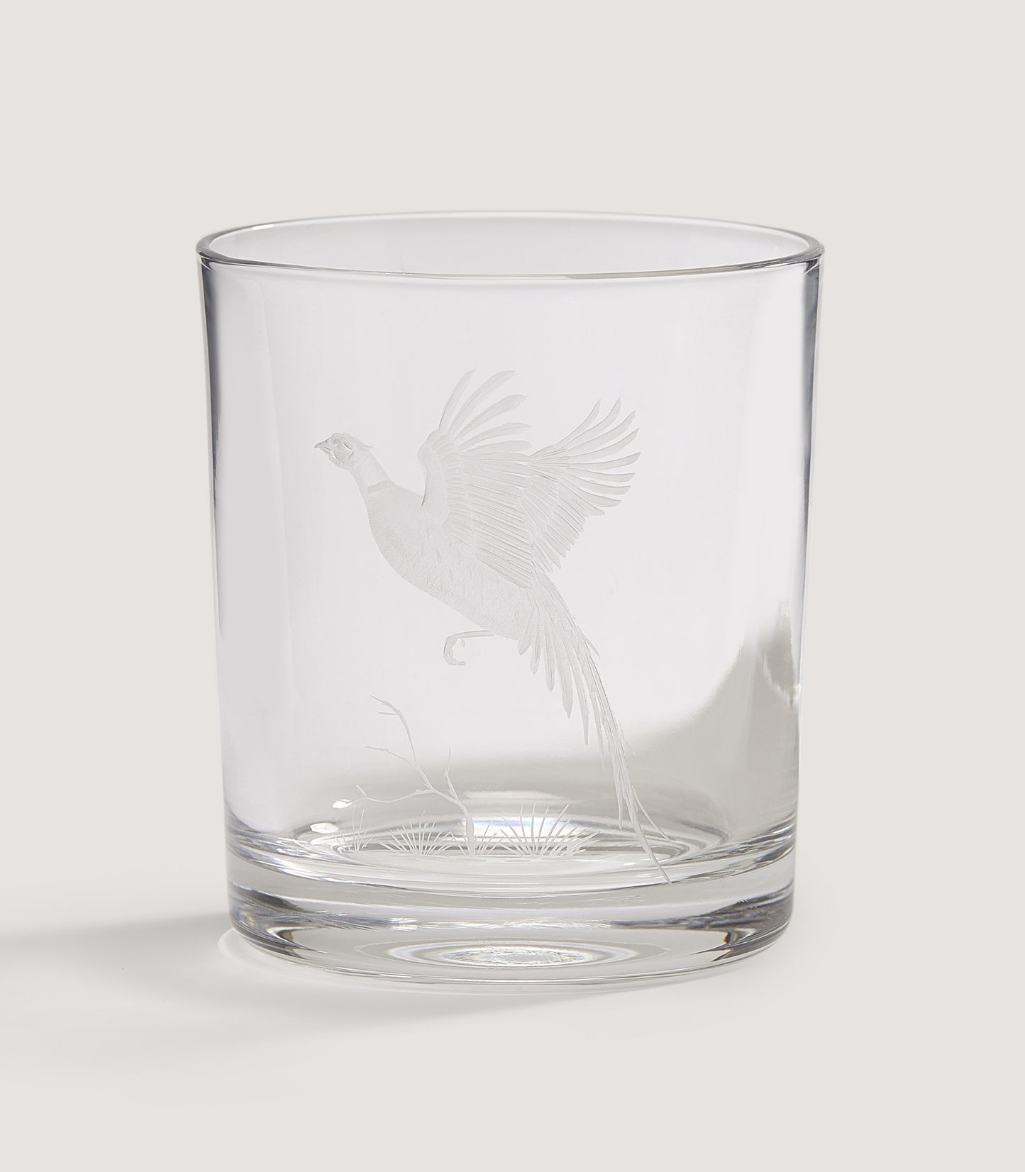 Crystal Tumbler - Flying Pheasant