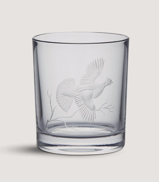 Crystal Tumbler - Ruffed Grouse
