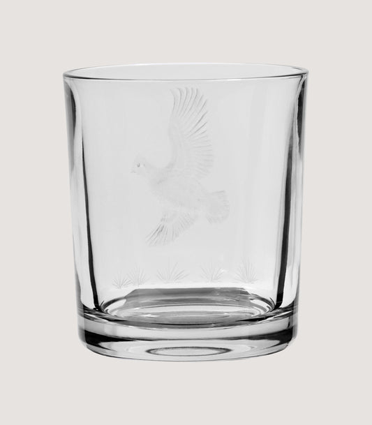 Crystal Tumbler - Bobwhite Quail