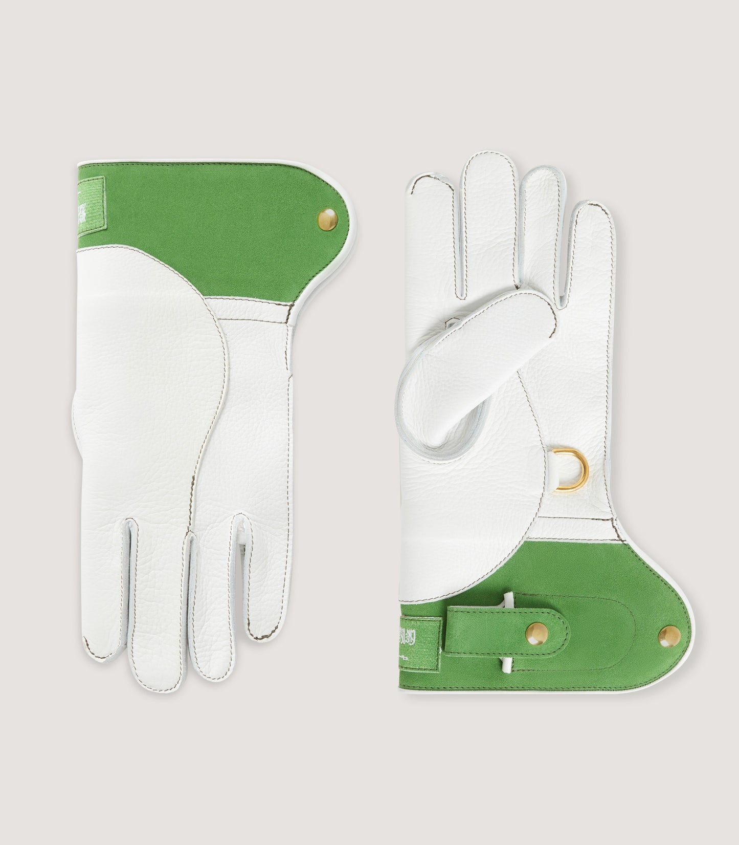 Saudi Arabia Flag Falconry Glove with Knife Pocket