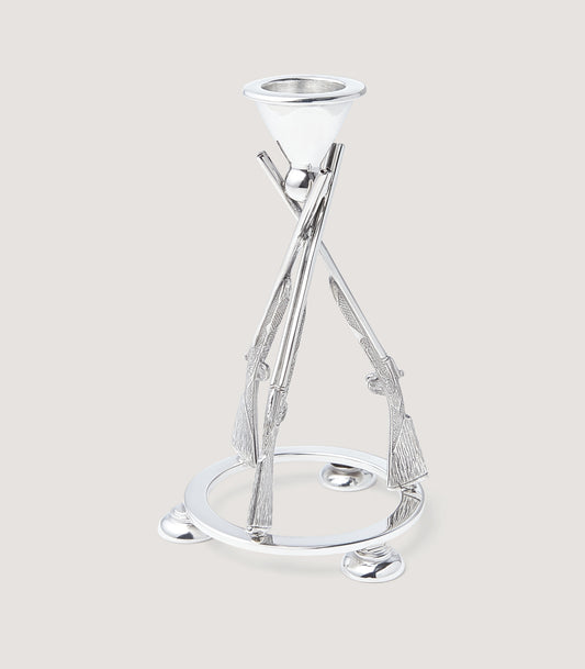 Sterling Silver Sporting Candlestick