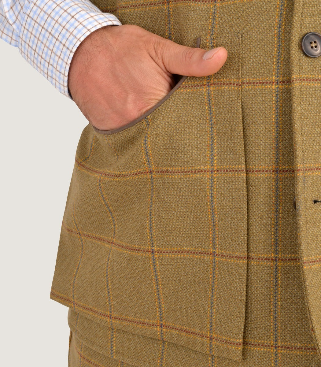 Men's Technical Tweed Sporting Vest In Berkshire