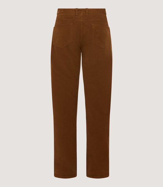 Men's Five Pocket Corduroy Trousers in Walnut
