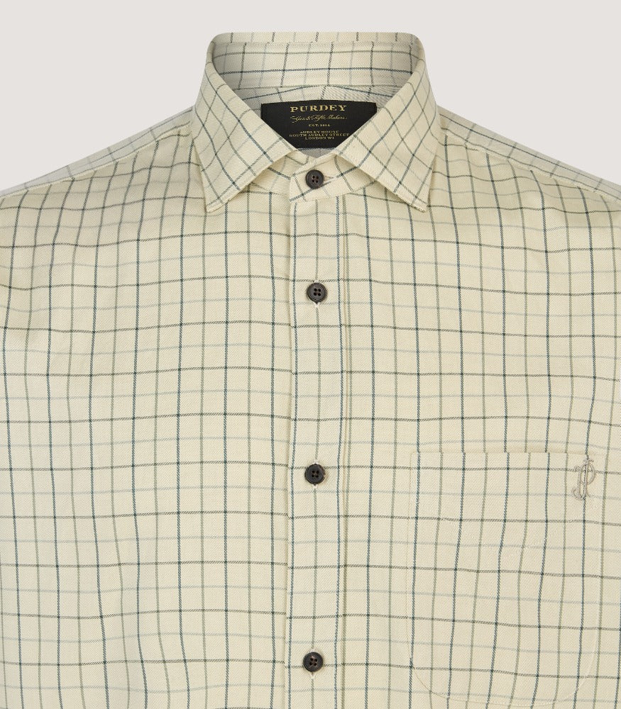 Men's Shooting Tattersall Shirt in Sage