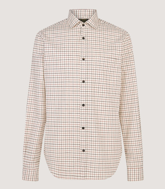 Men's Shooting Tattersall Shirt in Hazelnut