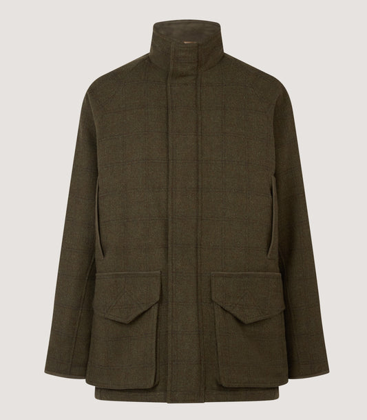 Men's Raglan Tweed Field Coat in Frederick Box Check