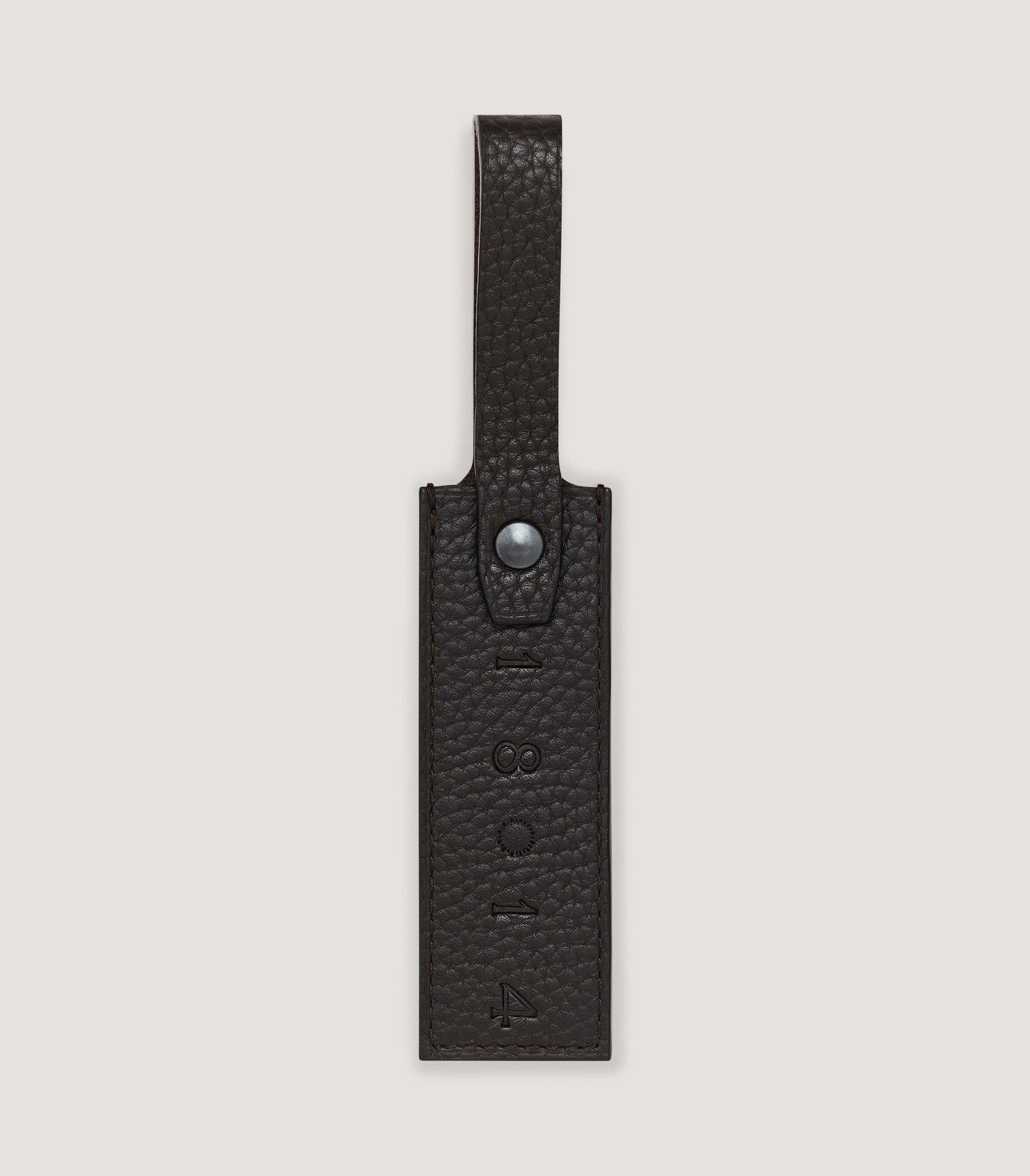 Luggage Tag in Dark Brown
