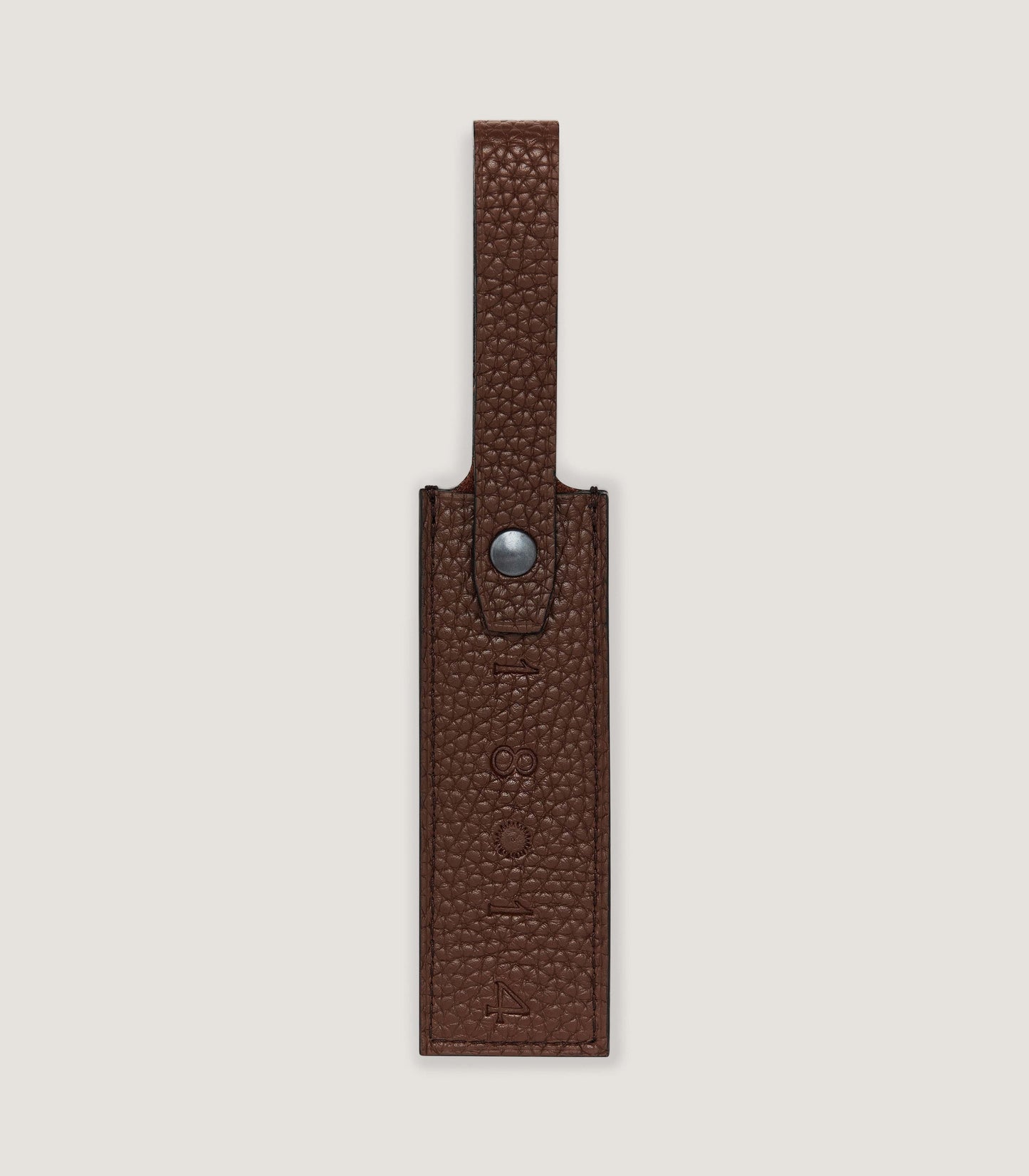 Luggage Tag in Cognac