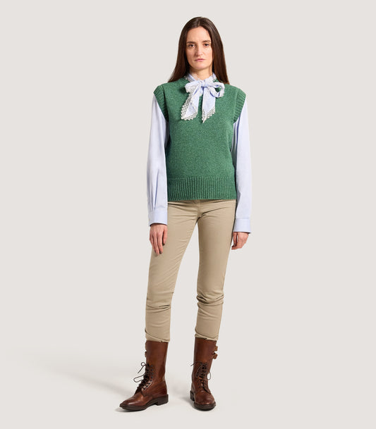 Women's Islay British Outdoor Vest in Moss