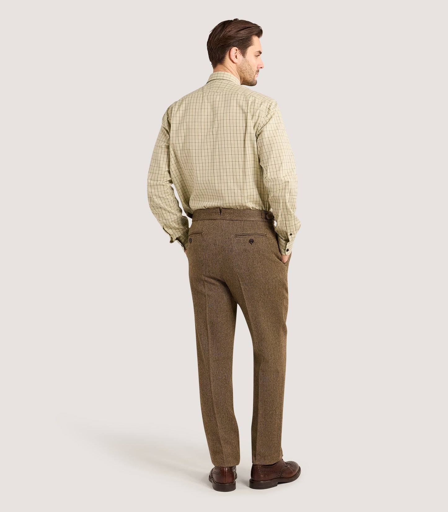 Men's Shooting Tattersall Shirt in Sage