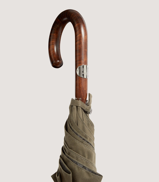 Solid Maple Twill Umbrella in Moss