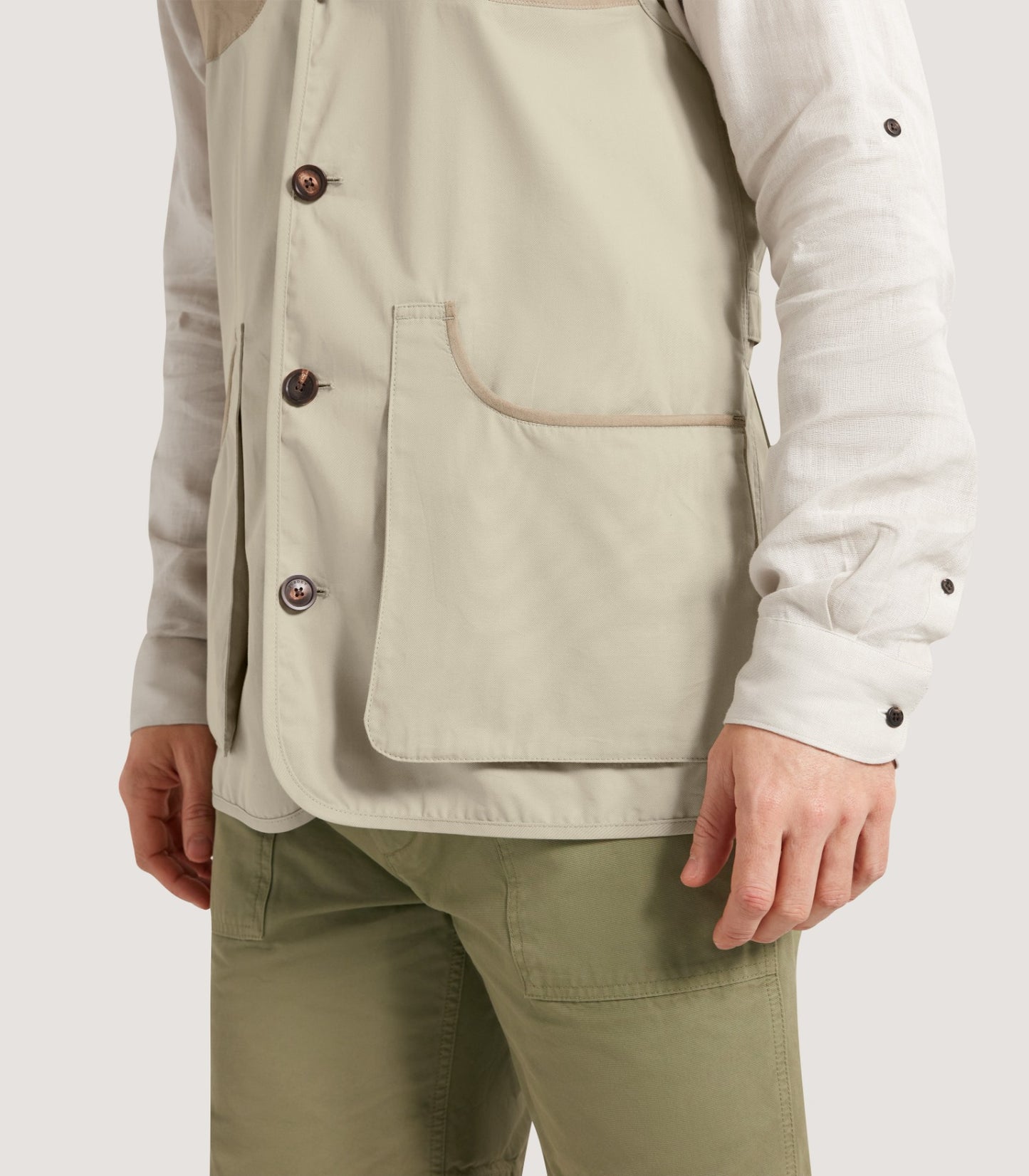 Men's Kruger Shooting Vest in Straw