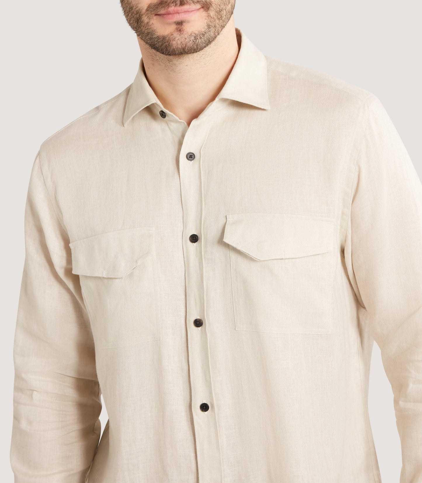 Men's Utility Pocket Shirt in Sand