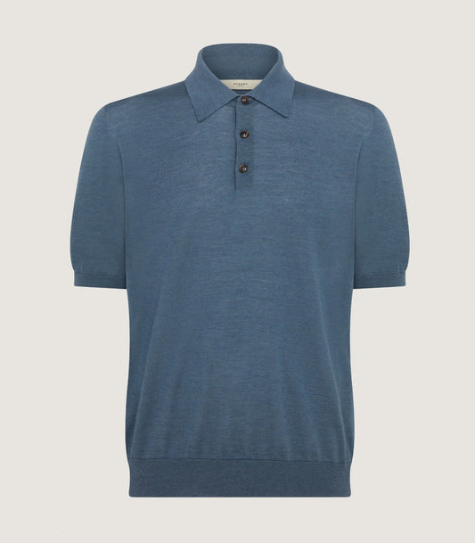Men's Tantallon Short Sleeve Polo Shirt in Flax