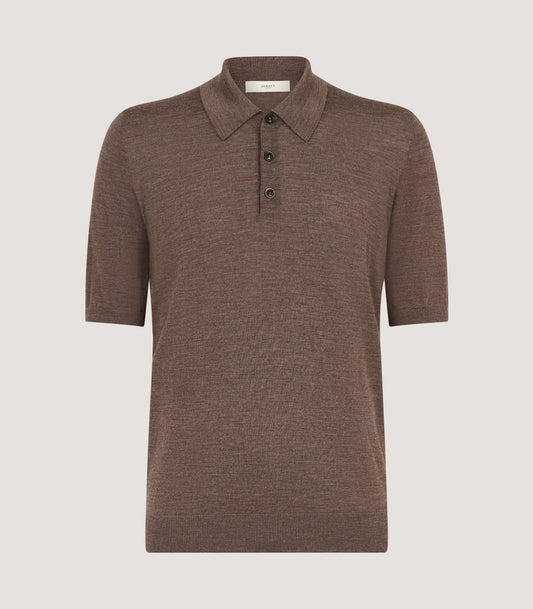 Men's Tantallon Short Sleeve Polo Shirt in Hazelnut