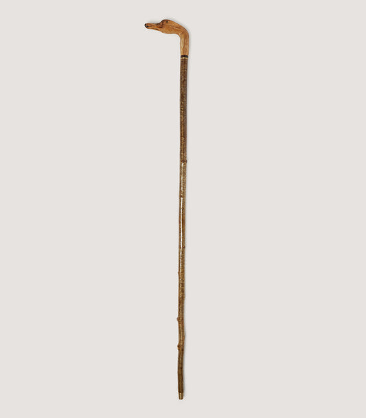Hand Carved Duck Head Country Stick