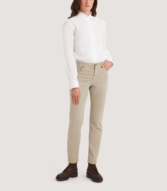 Women's Pie Crust Shirt in White