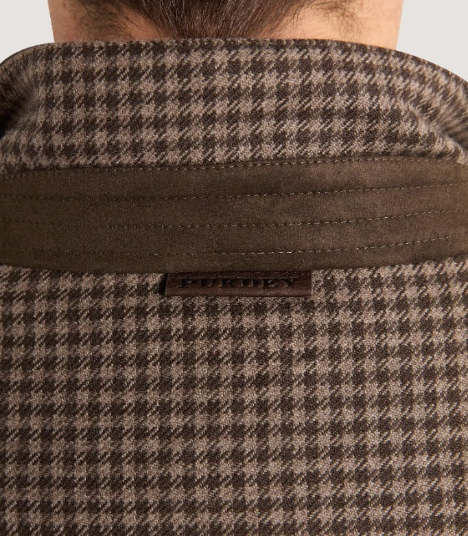 Men's Cashmere Tweed Raglan Field Coat in Torridon Check