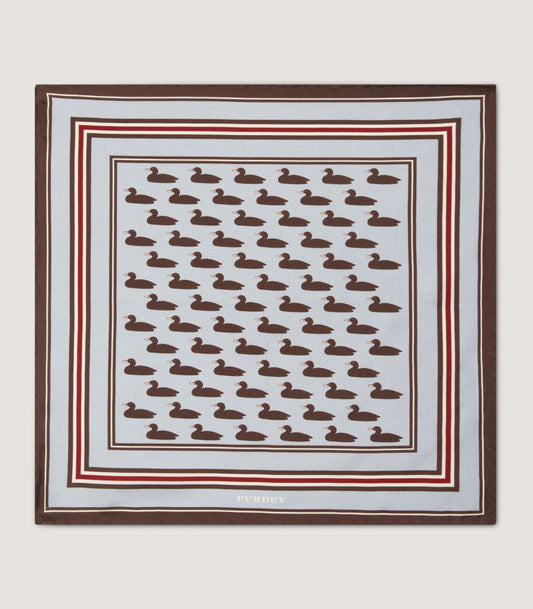 Decoy Duck Pocket Square in Sky Blue