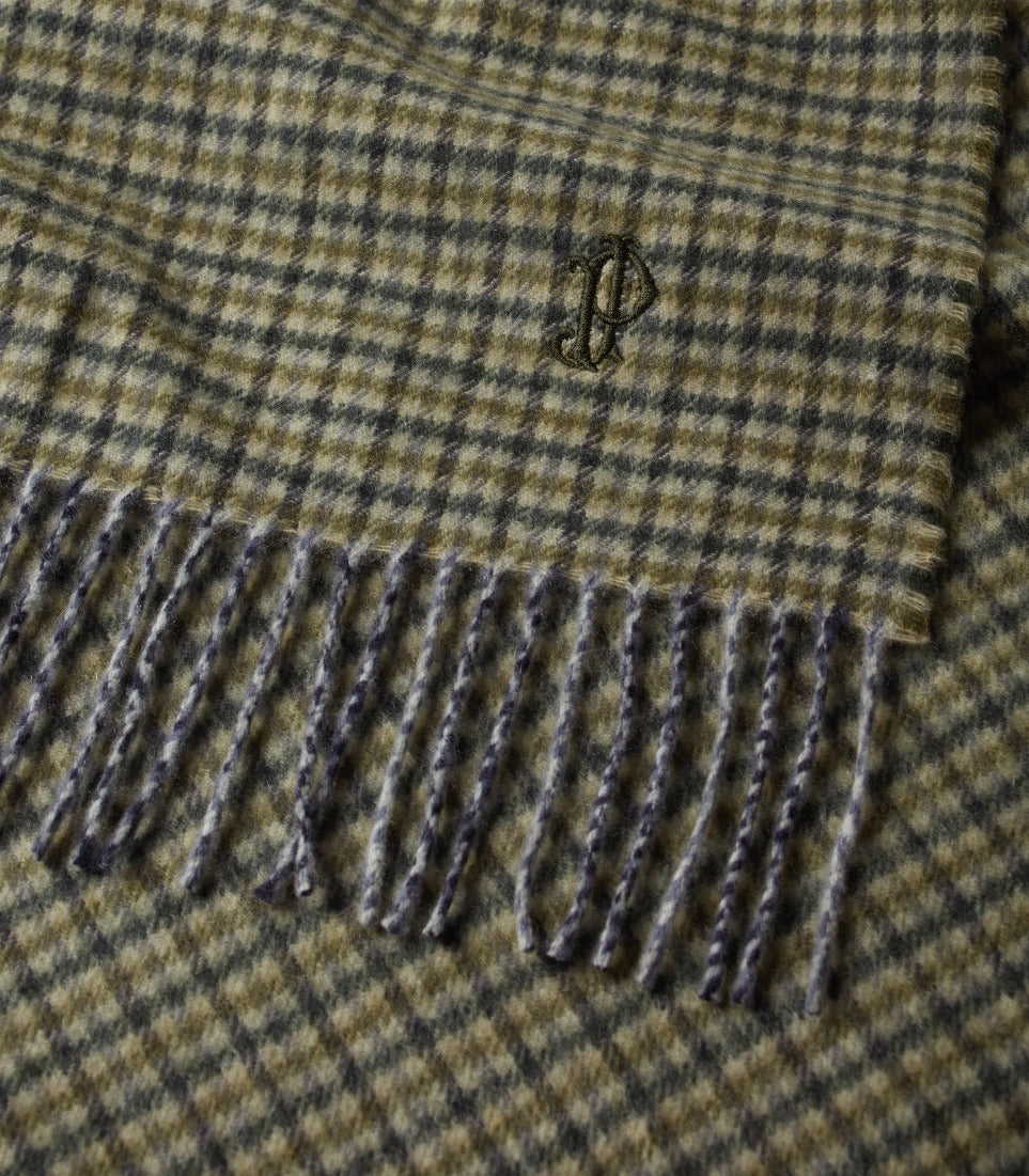 Sterling Houndstooth Scarf in Seaweed
