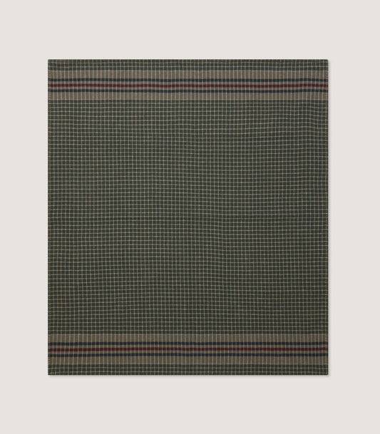 Outdoor Backed Woven Blanket in 1814 Stripe