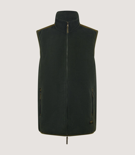 Men's Fleece Gilet in Loden