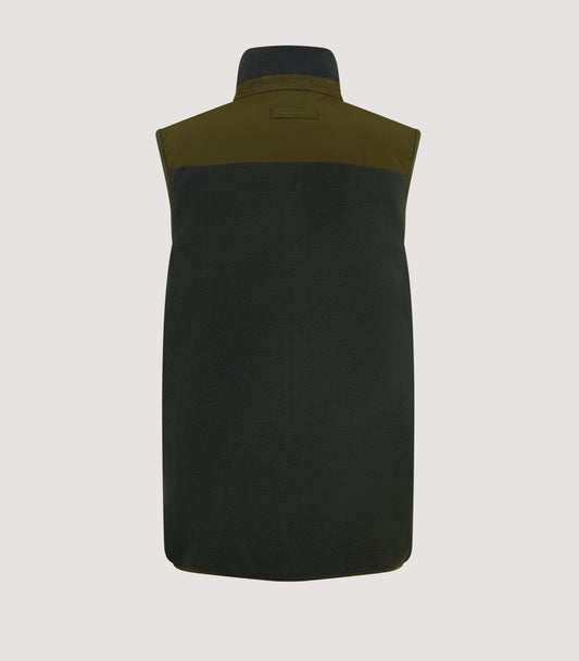 Men's Fleece Gilet in Loden