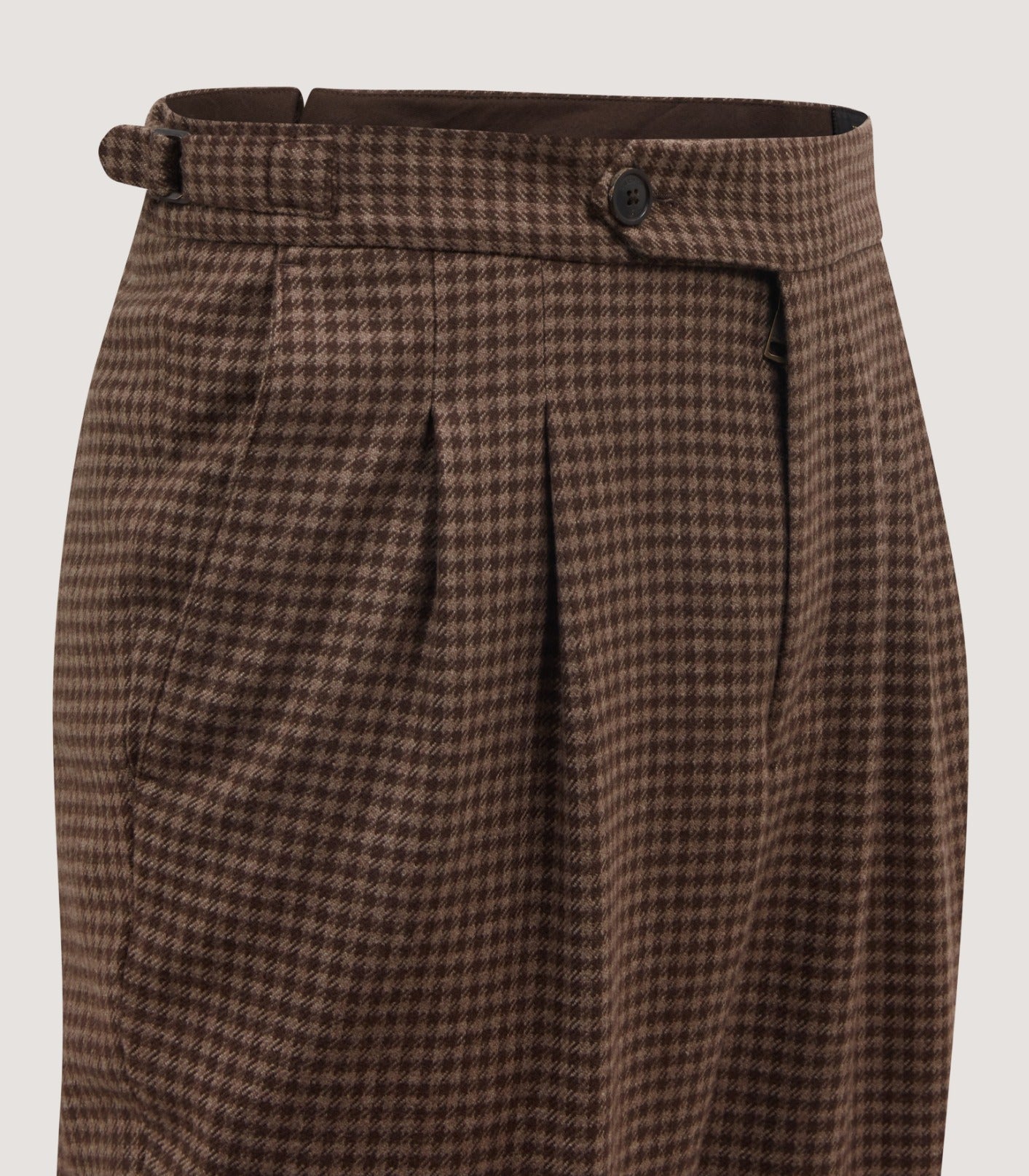 Men's Cashmere Tweed Shooting Two Pleat Breek With Storm Cuff in Torridon Check
